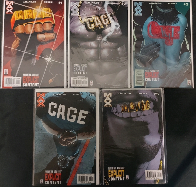 MAX Comics CAGE Complete Set #1-5 Excellent Condition