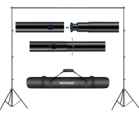 As New NEEWER Aluminum Alloy Backdrop Cloth Support System Max Height 2.1m Width 3m