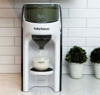 New Baby Brezza - Formula Pro Advanced - Automatic Bottle Maker - Doses and Mixes Hot Water and Milk Powder at the Touch of a Button, Black (White Set) Open Box Retail $319