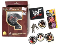 Vintage WWF & Wrestling Collectables incl Sealed Pack & CFL Football Official Ottawa Renegades Plaque