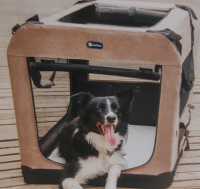 New Veehoo Fabric Folding Soft Pet Crate For XXXL Dogs ( Unfolded Measurements 38" x 26" x 26") * Retails for $100+*