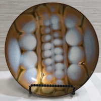 Vintage MCM Beautiful 7" Enamel on Copper Bowl signed Laurana