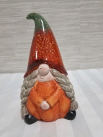 Adorable pumpkin garden gnome