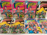 8 Superman Presents the Krypton Chronicles #1, 1, 1, 2, 2, 2, 3, & 3 (1-3) Complete Series 1981 Bronze Age Vintage
