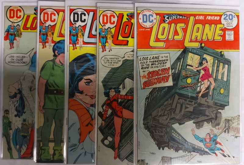 5 Vintage DC Comics Superman's Girlfriend Lois Lane