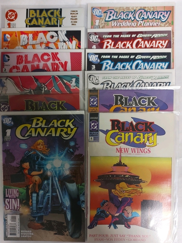 12 DC Comics Black Canary Various Issues In Great Pre Owned Condition