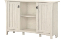 New Salinas Accent Storage Cabinet with Two Doors in Antique White - Engineered Wood 29.96"H x 46.22"W x 12.75"D Retail $340