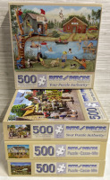 4 Bits And Pieces 500 Piece Puzzles D Day Preparations Boys Fun Cove Point and The Sign Maker