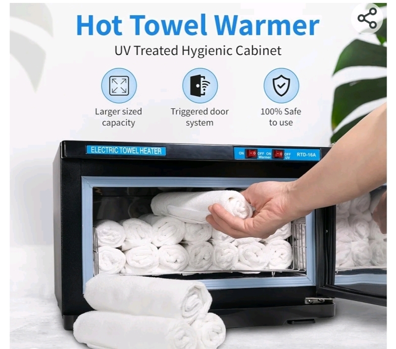 New Towel Cabinet Electric Towel Heater Model RTD-16A 18"x12"x15" Retails for $589