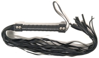 [Adults Only] New Leather-Like Flogger | 7.75" Handle, 21.75" Long Flogging Strips