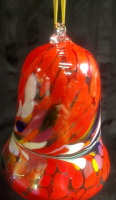 New Handcrafted Blown Glass From Poland 6"x4" Bell Shaped