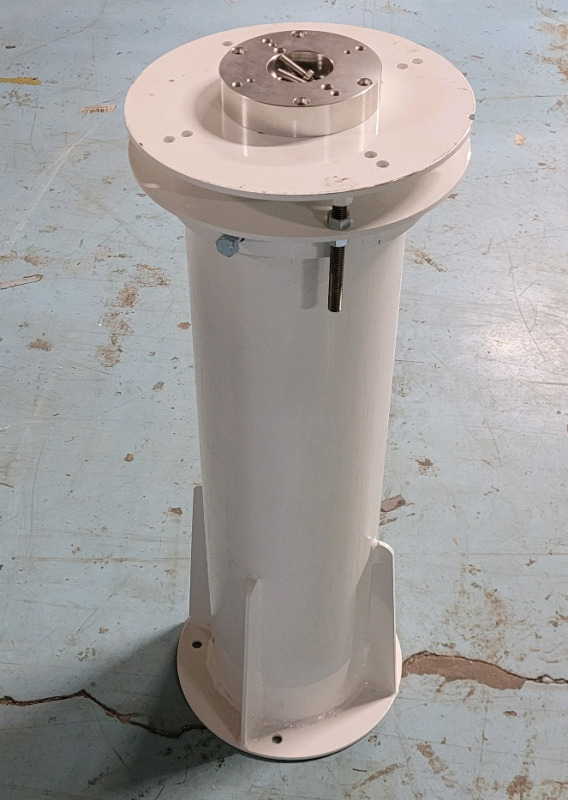 New - Telescope Pier / Telescope Tower for Concrete Base . Measures 34 1/4" tall w/12 5/8" diameter top. Retail $600++