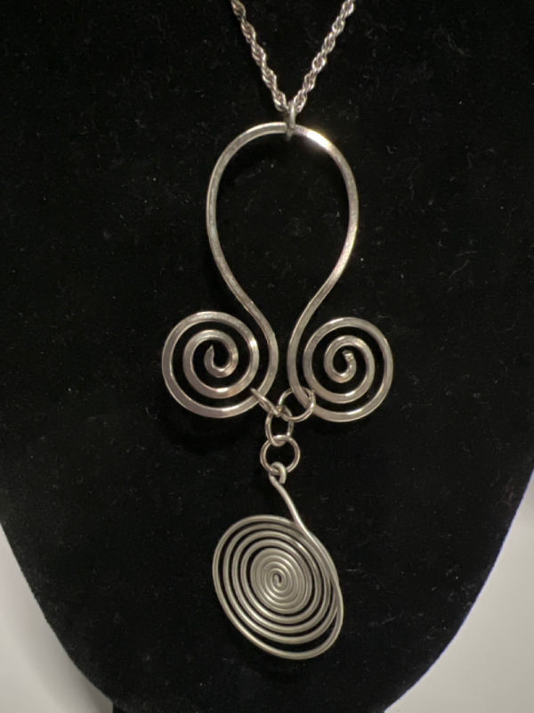 Celtic Inspired Triskele Sterling Pendant with Chain