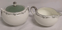 Vintage Wedgwood Creamer and Sugar - Halford Pattern