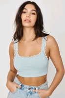 New Garage sz Medium Sadie Seamless Lace-Strap Tank