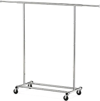 New - SimpleHouseware Clothing Rack Heavy Duty Garment Rack, Chrome