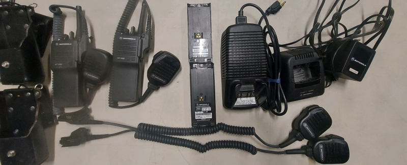 Motorola Industrial Radio's With All Accessories And Chargers *Will Need New Batteries* Pre Owned