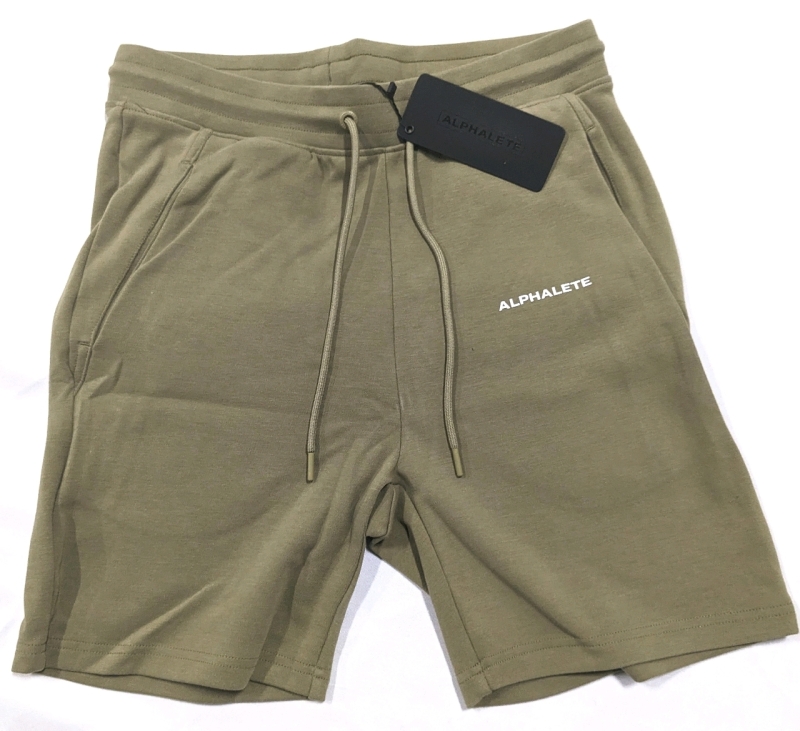 New ALPHALETE Men's Essential Shorts Size Medium (Green Tea)