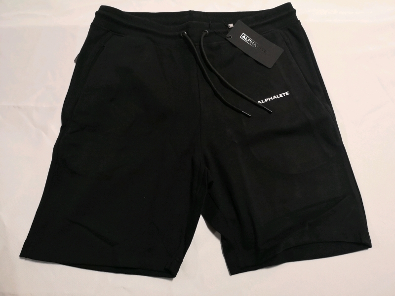 New ALPHALETE Men's sz XL Essential Core Shorts (Black)