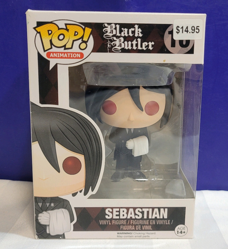 New - Funko Pop! Black Butler Sebastian Vinyl Figure.