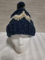 100% wool hand knit toque NEW NO TAGS