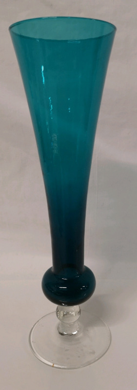 Beautiful Glass Vase - 12.25" Tall
