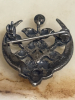 925 HBC Amethyst Marcacite Brooch - 3