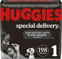 New Size 1 (Up to 14lbs) Huggies Special Delivery Diapers | 3 Packs, 66 per Pack 198 Total | Retails for Over $100