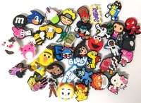 30+ New Assorted Crocs Shoe Charms : Kid & Cartoon-Themed | Around 1" Tall