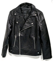 New PRIV&Eacute; ALLIANCE Ladies Vegan Leather Jacket Size LARGE