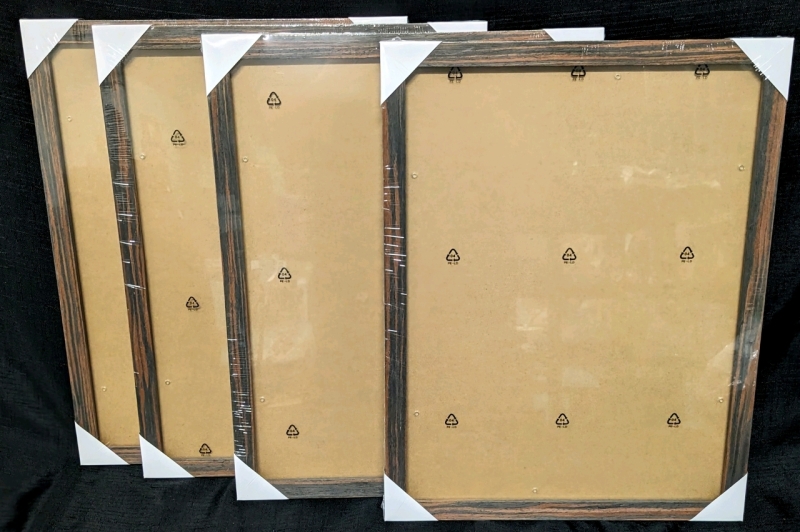 4 New Sealed Wood Picture Frames | 13" x 16.75"