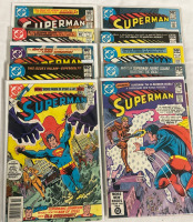 10 Superman DC Comics Issue #359-368 Run Bronze Age Vintage Bagged and Boarded