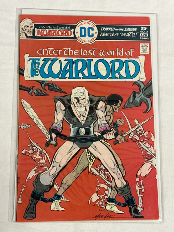 The Warlord Issue #2 DC Comics 1976 Bronze Age Vintage Bag and Boarded