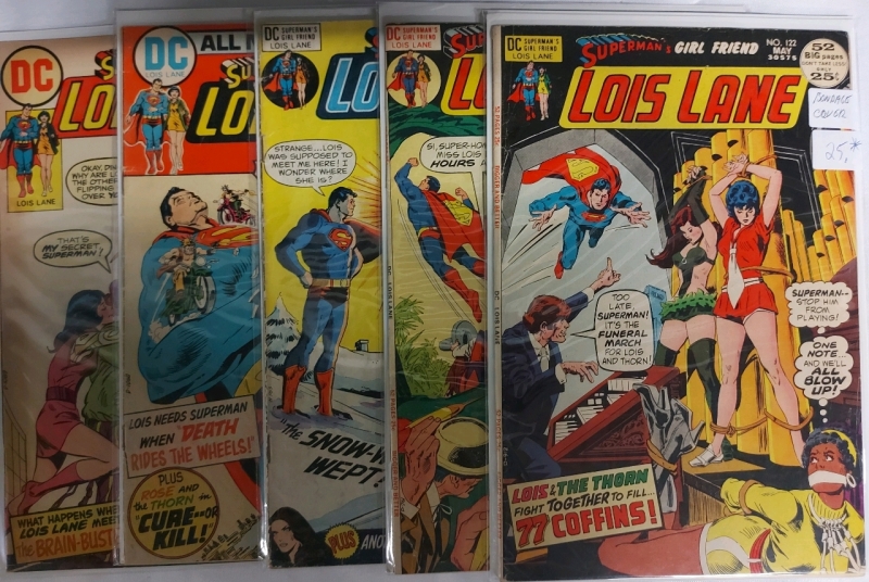 5 Vintage DC Comics Superman's Girlfriend Lois Lane Pre Owned