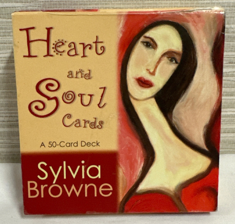 Heart and Soul Sylvia Browne Renowned Psychic 50 Card Deck Meditation Divination Inspiration Pre-owned