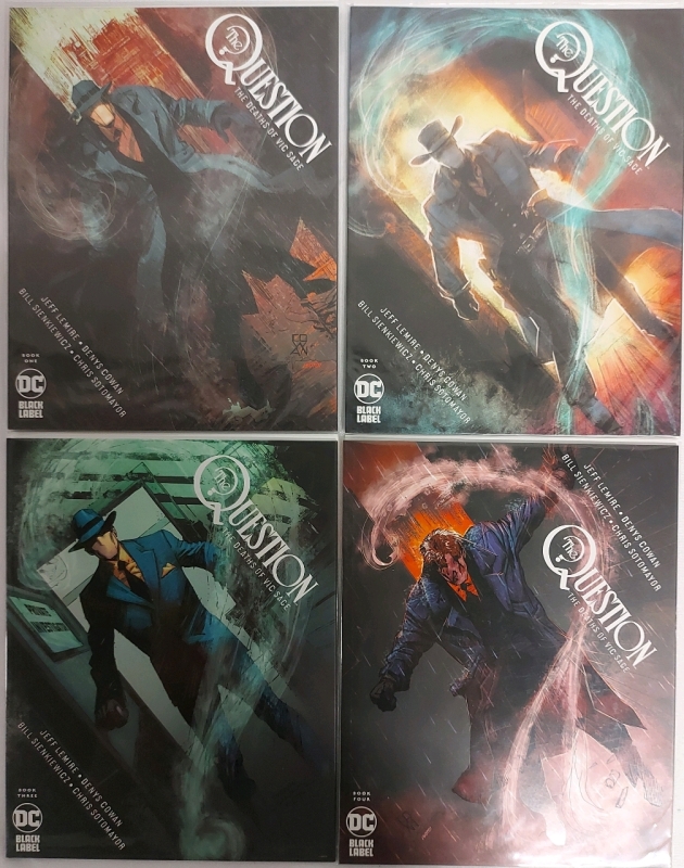 The Question Comic Books - The Deaths Of Vic Sage Books 1, 2, 3, & 4 DC Black Label