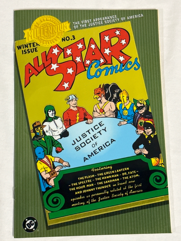 Vintage DC Comics Millennium Edition All Star Comics No. 3 First Appearance of The Justice Society of America JSA 2000