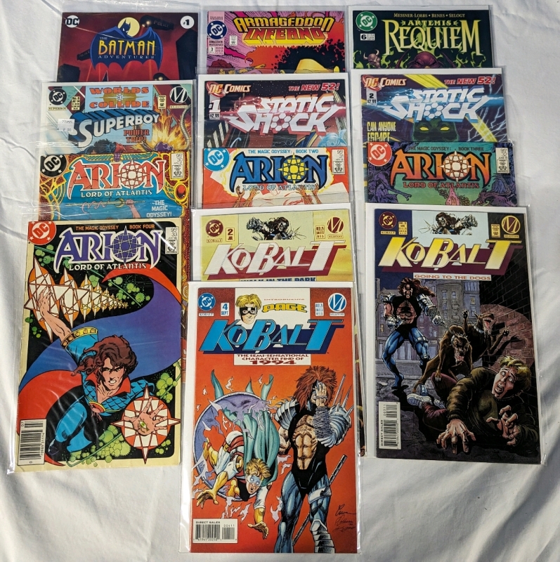 13 Vintage to Newer DC Comics - Kobalt, Static Shock and More