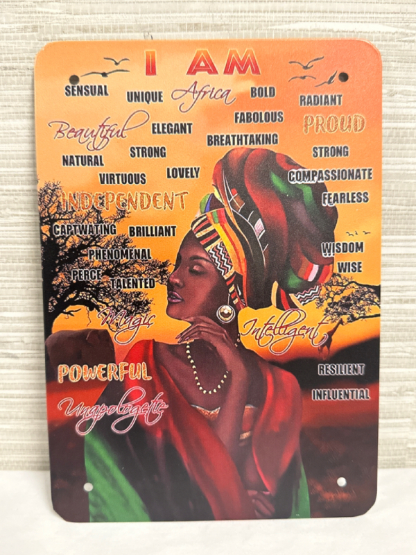 African Pride Metal Sign 8&rdquo; x 5 1/2&rdquo;