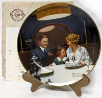 Vintage Knowles Norman Rockwell "The Birthday Wish" Collector Plate (8.5") w Certificate of Authenticity