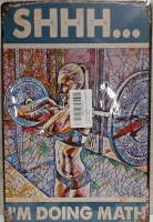 New Metal Sign- Counting Reps, That's Math! 11.75" X 8"