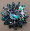 Vintage 925 Silver Abalone Brooch & 2 Bracelets with Some Unmarked Silver Earrings & Rings - 3