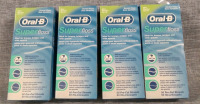 4 New Oral B SuperFloss 50 pre cut strands
