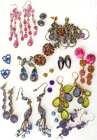 15 Pairs Assorted Vintage to Modern Earrings