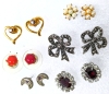 19 Pairs Assorted Vintage to Modern Earrings | All for Pierced Ears - 3