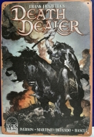 New Metal Sign Frank Frazetta's Death Dealer 11.75" X 8"