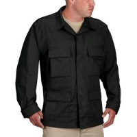 6 NEW Size XS Tactical Force Black 4 PKT BDU Coat