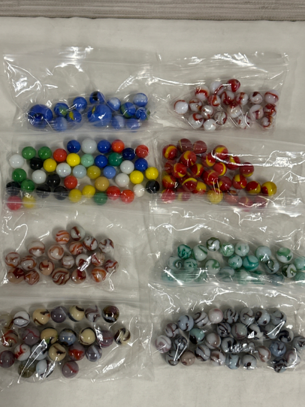 Vintage Lot of Assorted Coloured Marbles