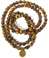 Pranaheart Tiger's Eye Bead Over-the-Head Necklace | 36" Long