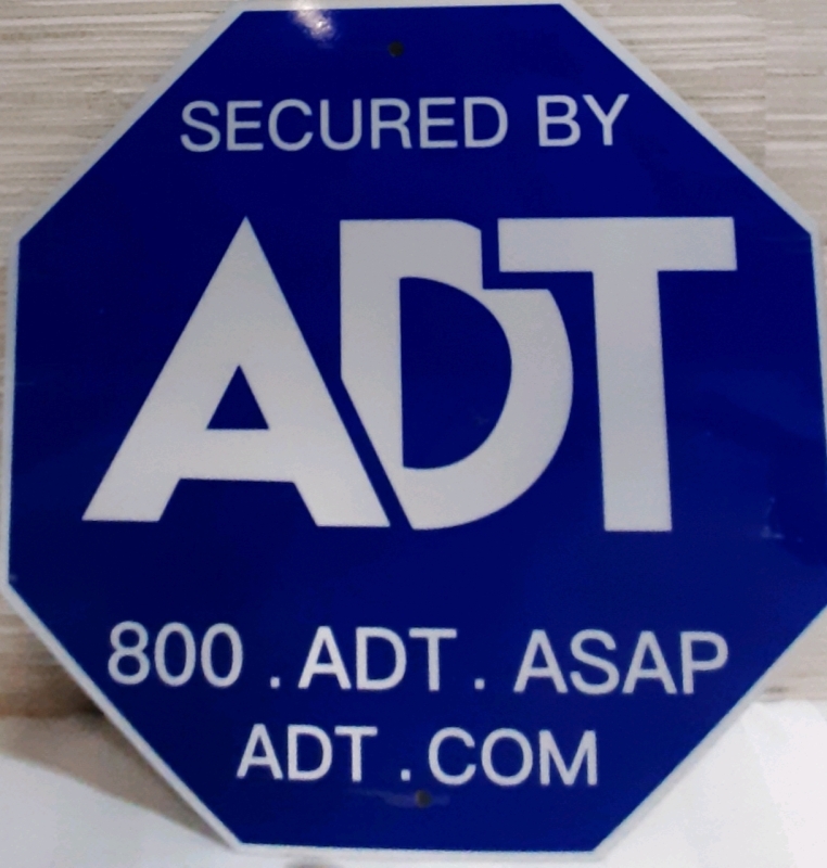 New Metal ADT Sign 10" X 9.75"